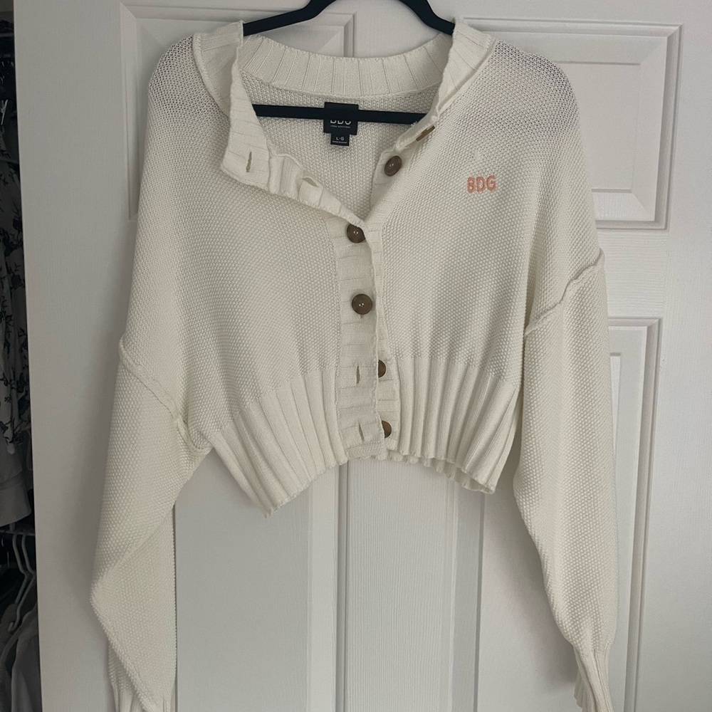BDG Cropped Sweater Cardigan